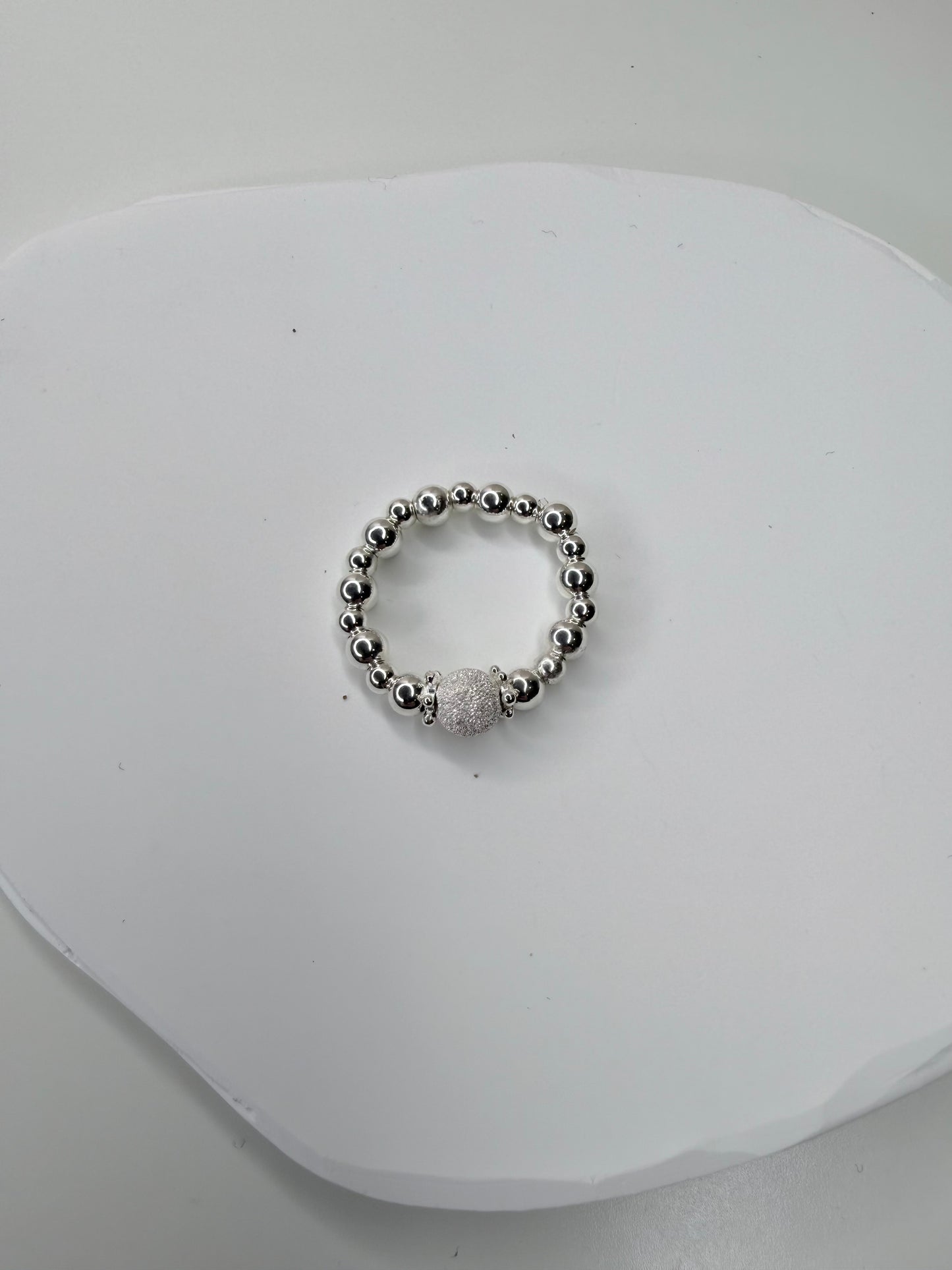 Stardust beaded ring