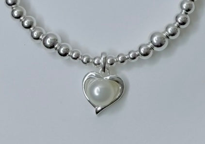 Pearl Heart Bracelet