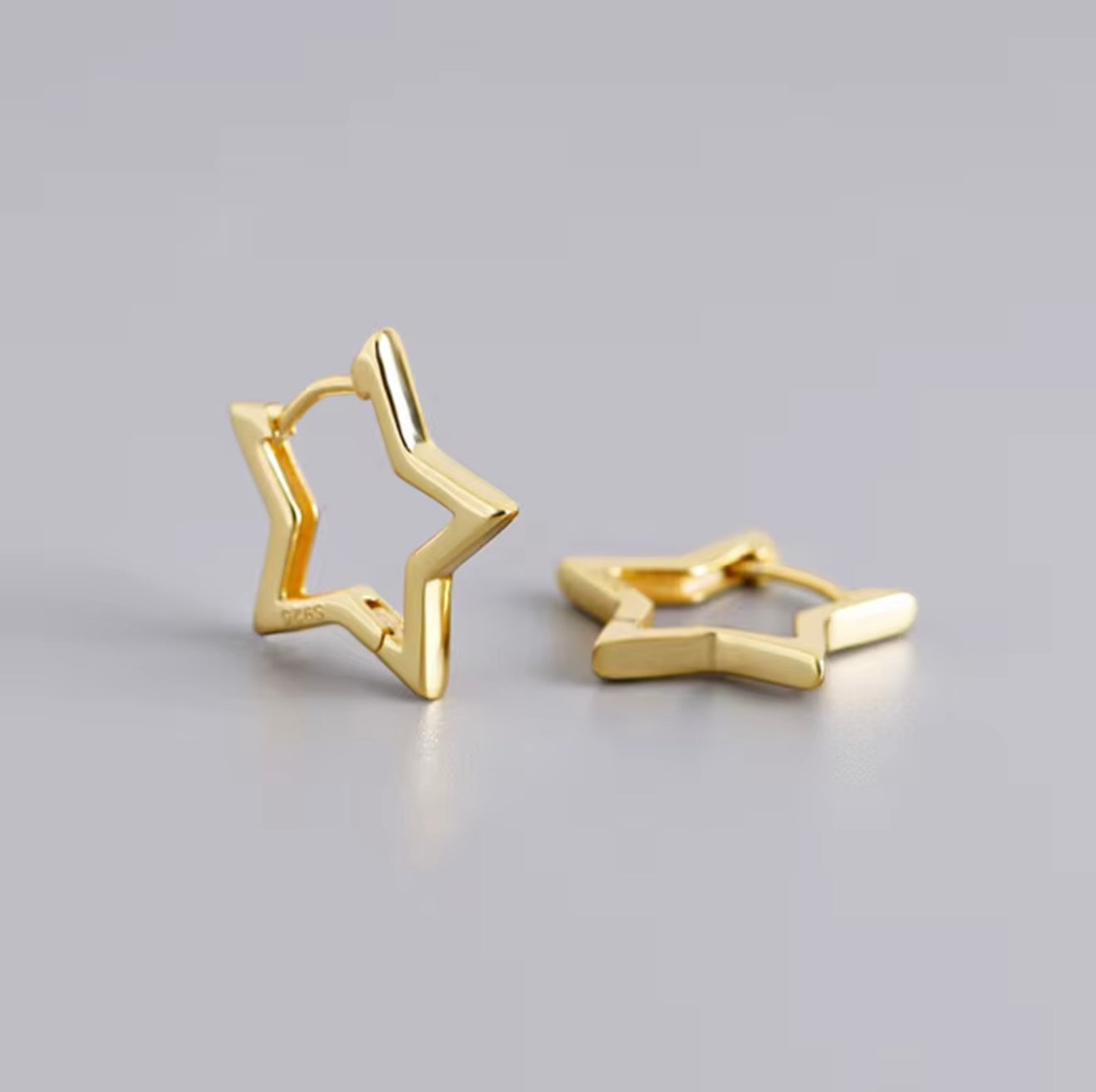 Star Huggie Earrings