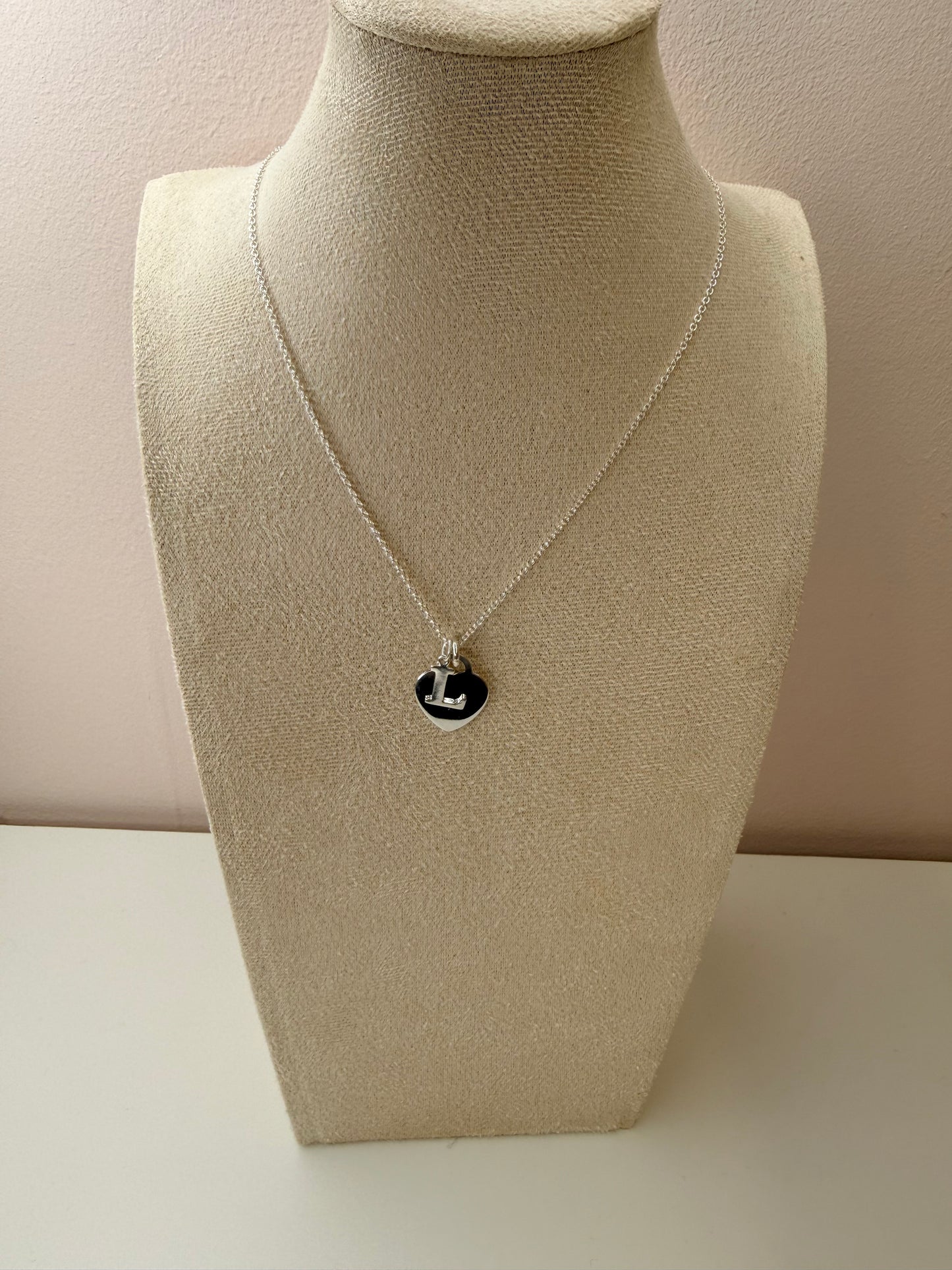 NEW Love Lissie heart tag & initial necklace. ( please add your initial of your choice in the comments box at the end)