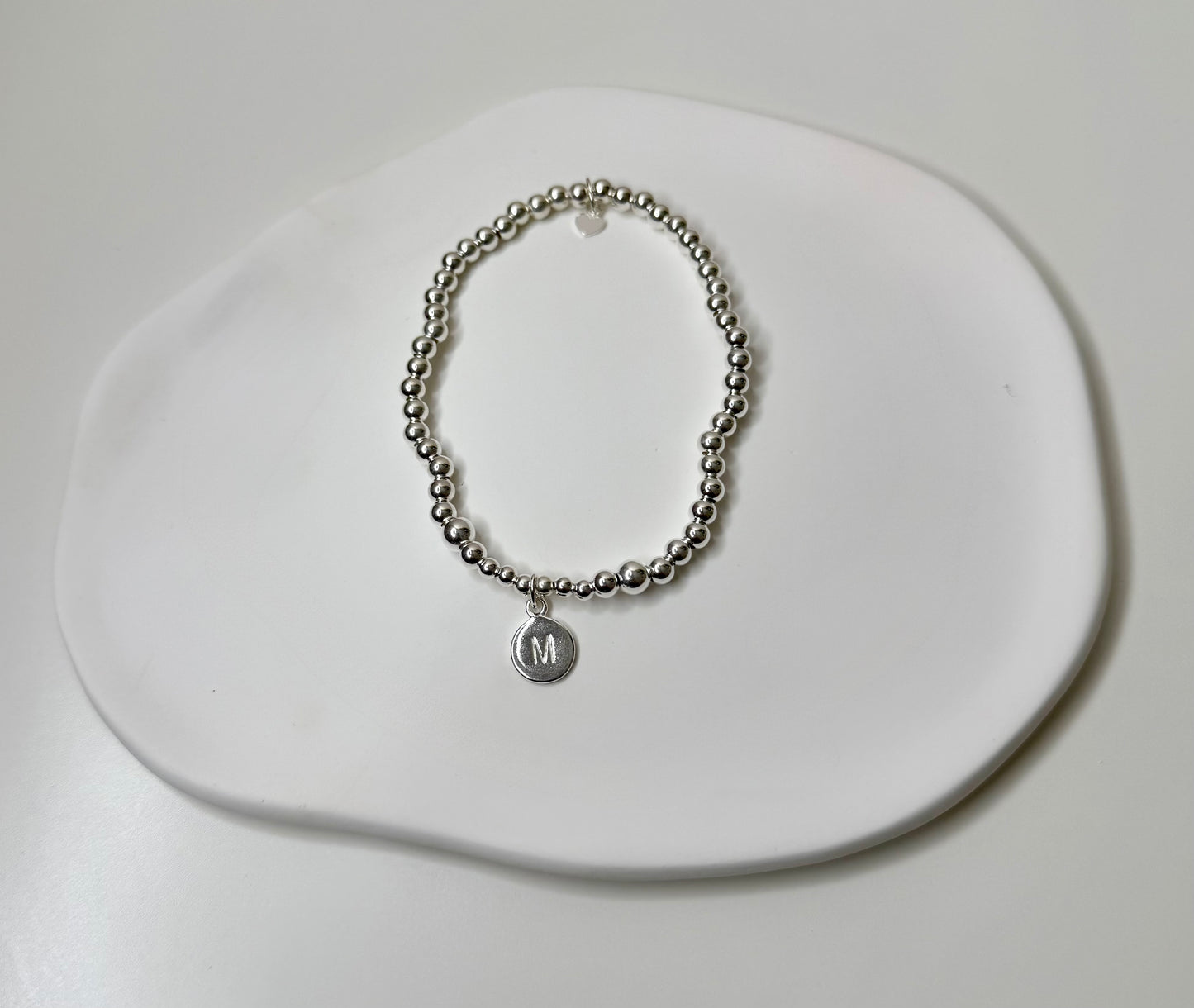 Initial Disc Bracelet