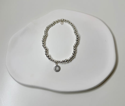Initial Disc Bracelet