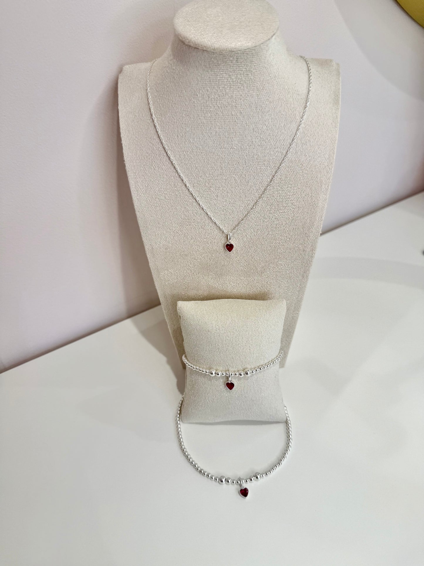 Heart Birthstone Bracelet