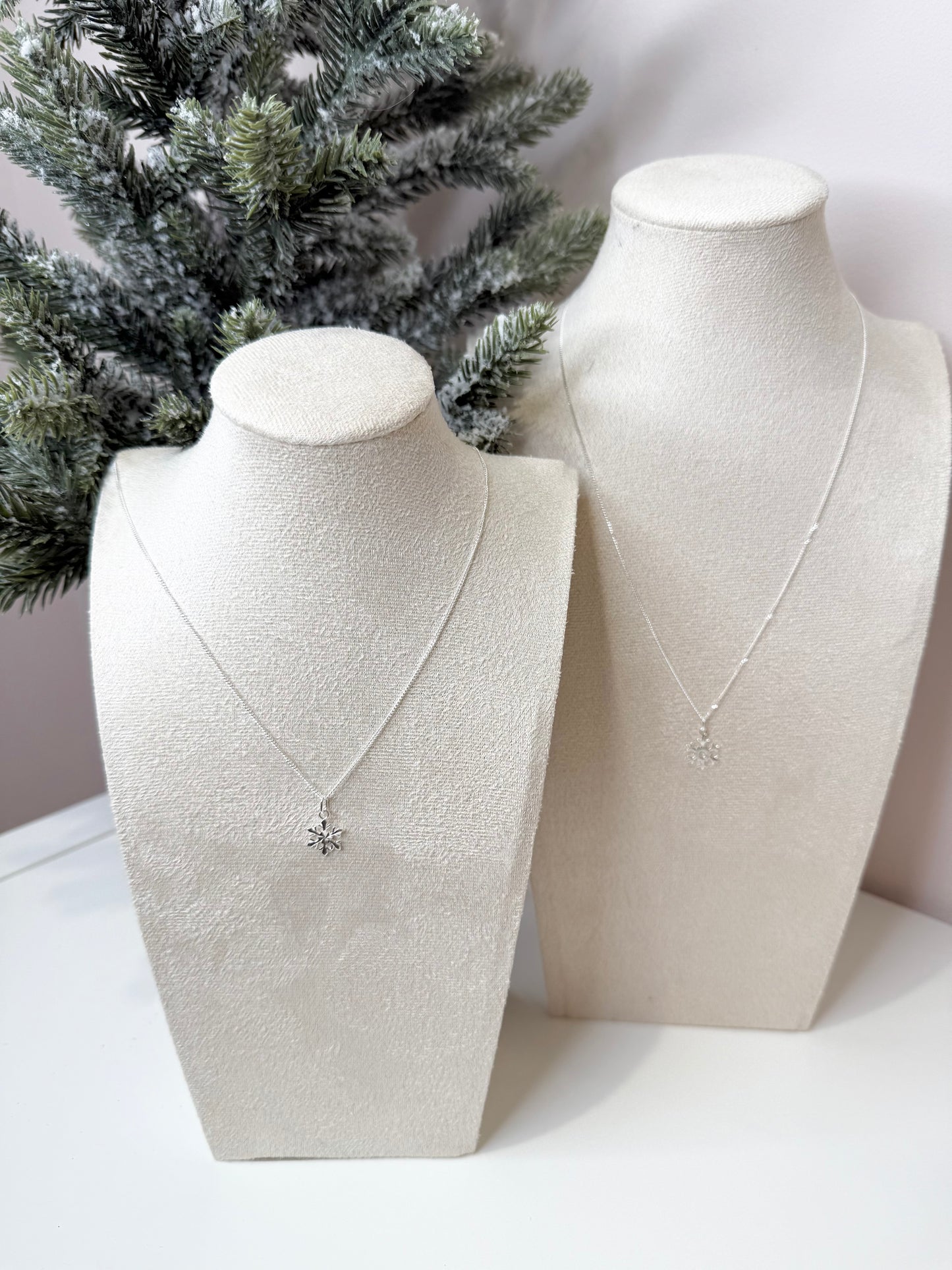 Open Snowflake Necklace
