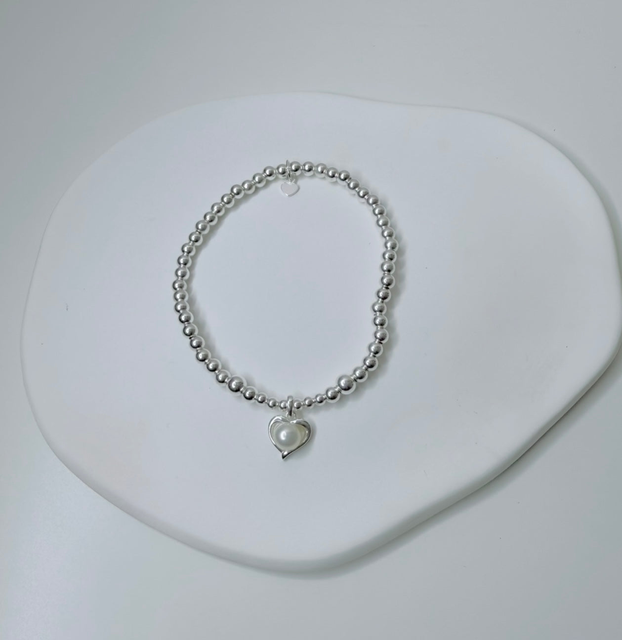 Pearl Heart Bracelet