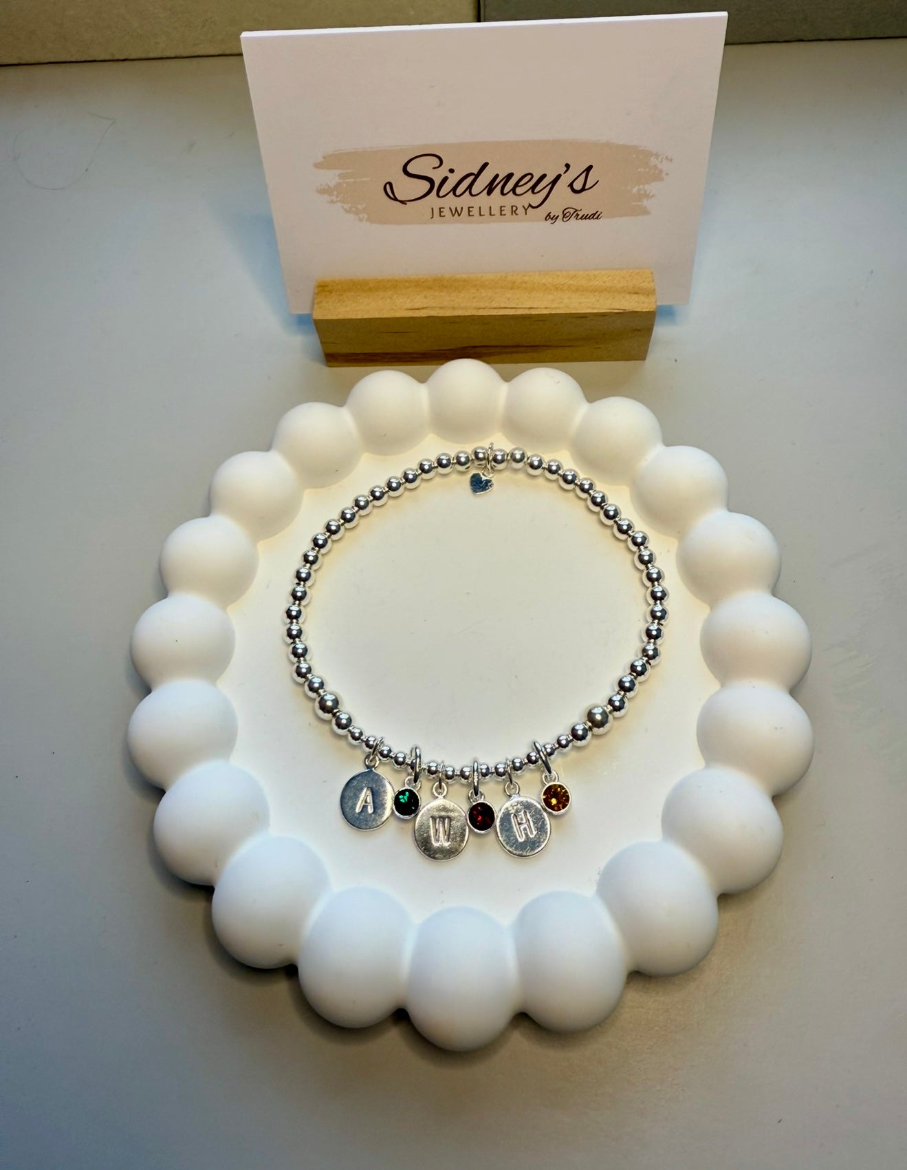 Round Birthstone Bracelet