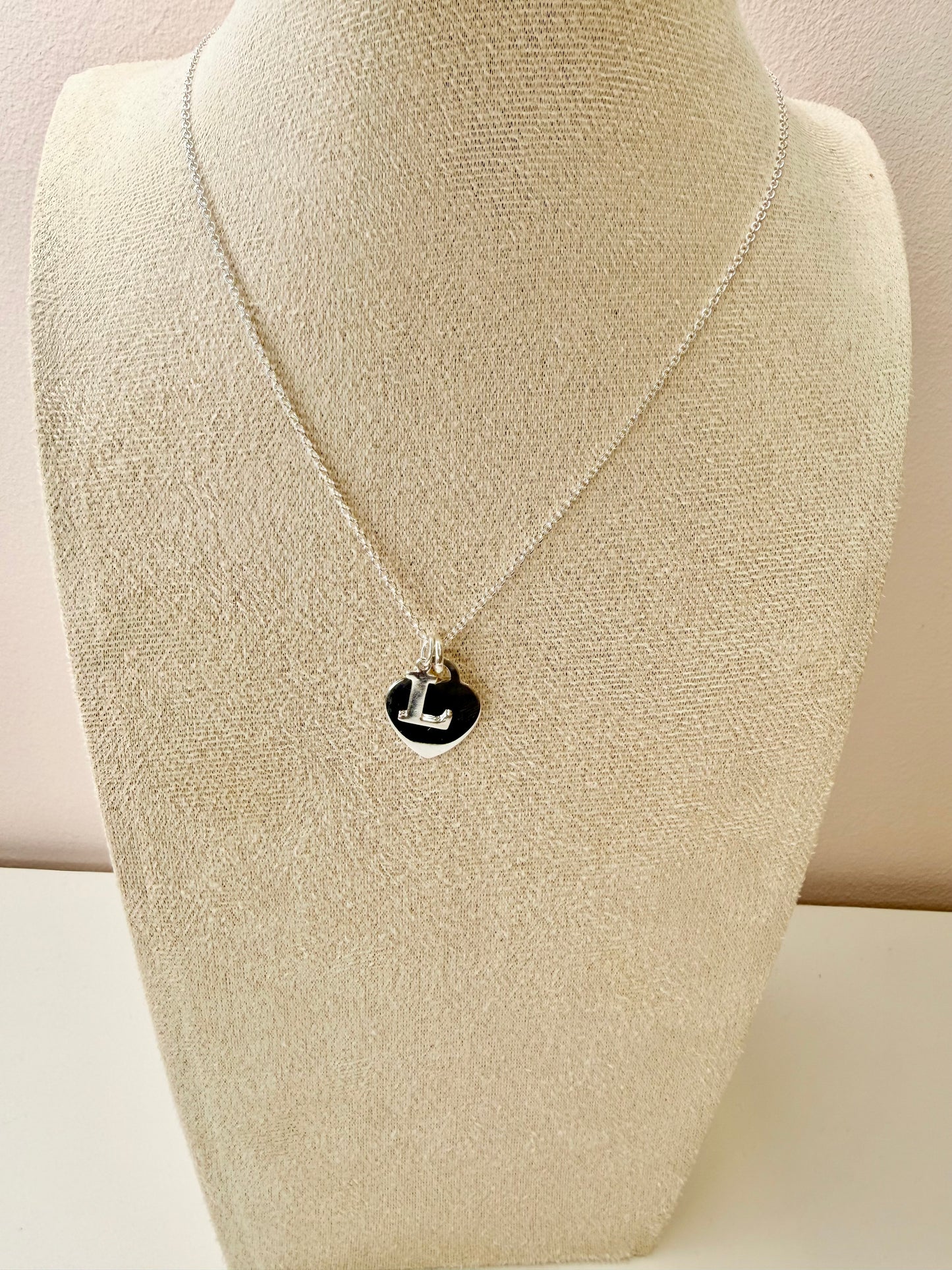 NEW Love Lissie heart tag & initial necklace. ( please add your initial of your choice in the comments box at the end)
