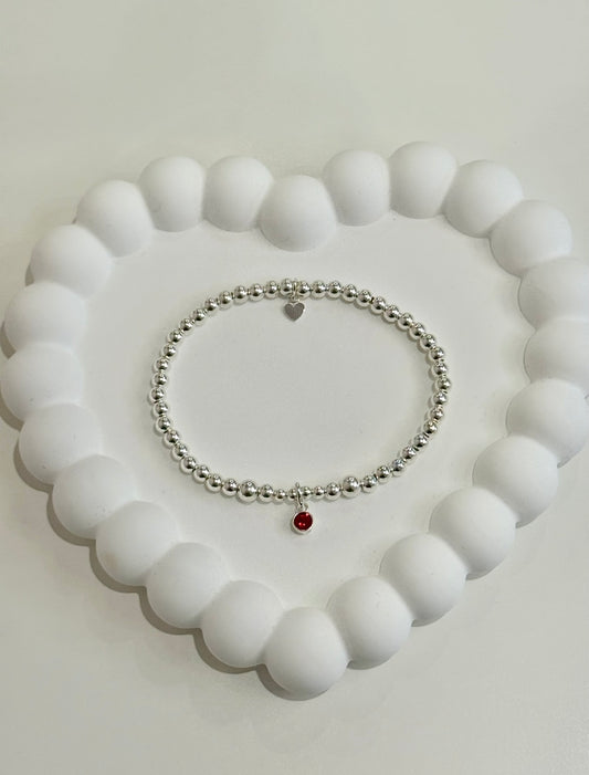 Round Birthstone Bracelet