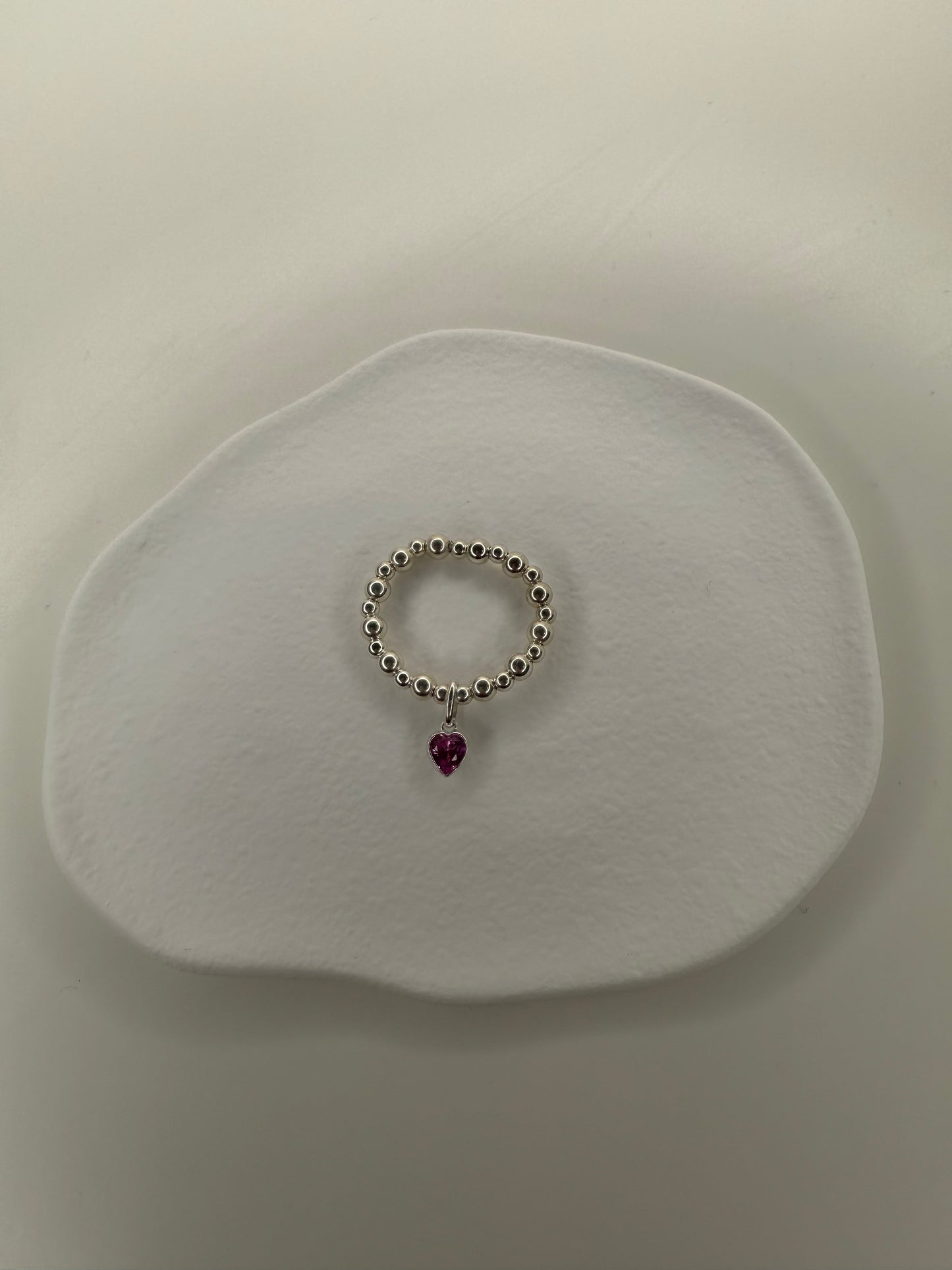 Heart Birthstone Ring