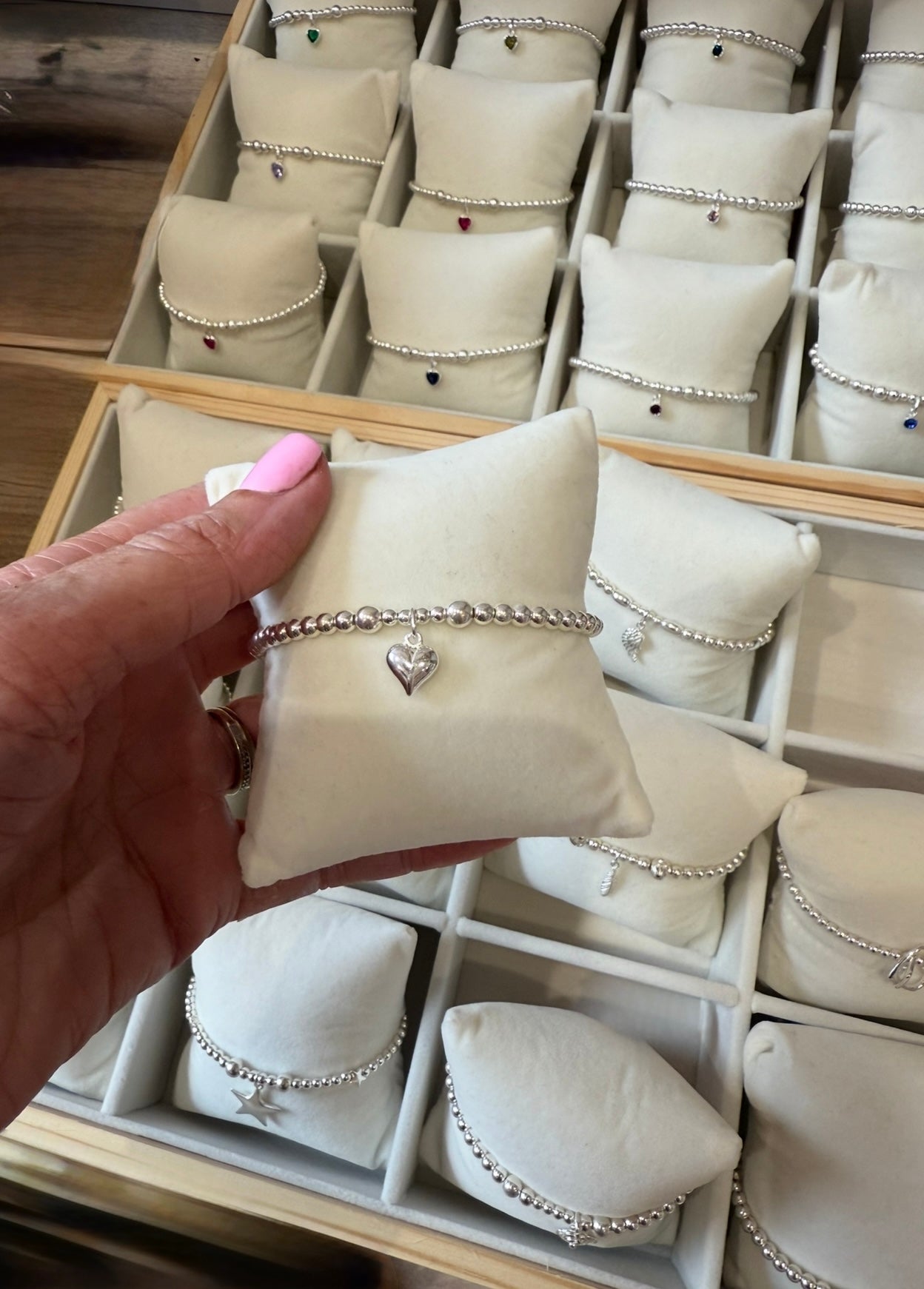 Puffed Heart Bracelet