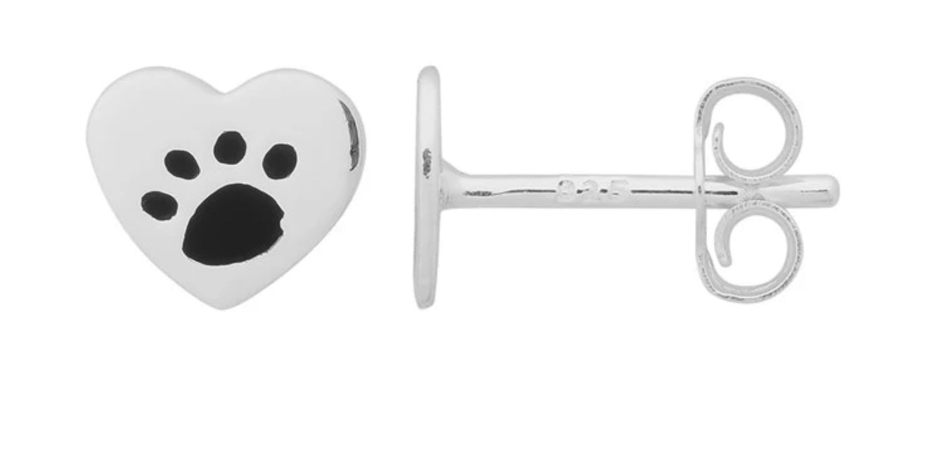 Paw Heart Earrings