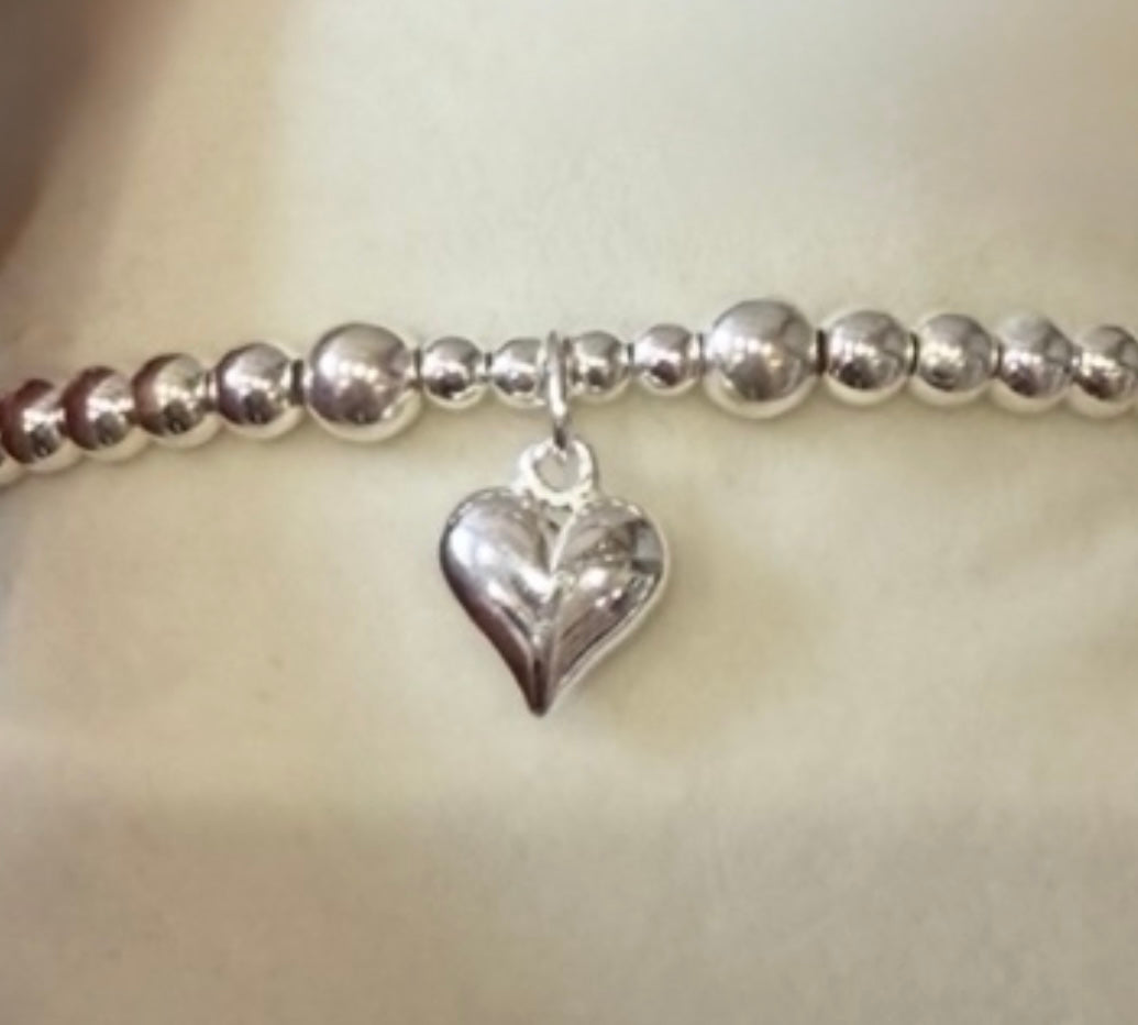 Puffed Heart Bracelet