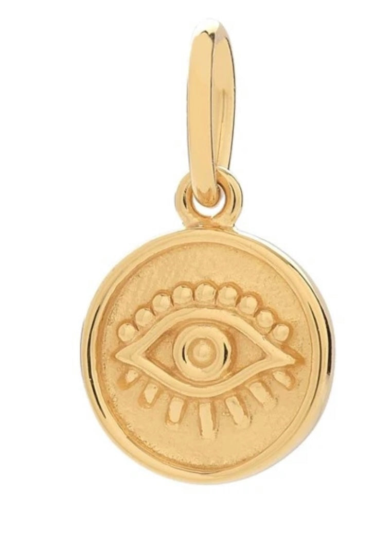 Evil eye gold filled beaded bracelet