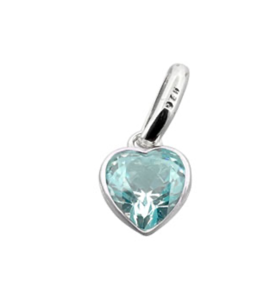 Heart Birthstone Charm