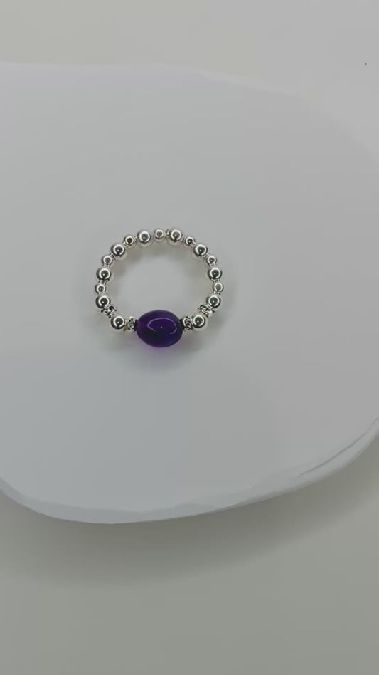 Amethyst Sterling sliver ring