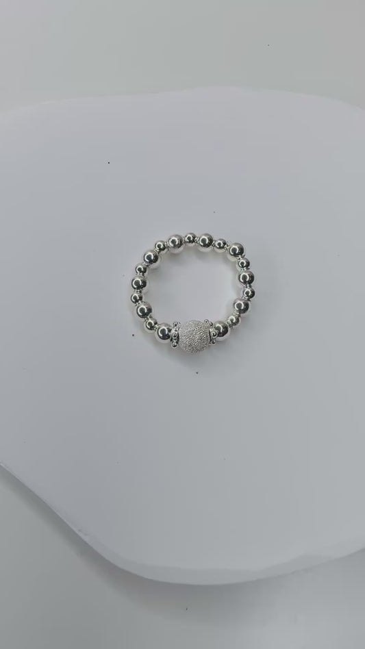 Stardust beaded ring